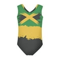 thumbnail image 2 of FOR U DESIGNS Breathable Baby Girls' Swimwear One Piece Rash Guard Jamaican Flag Summer Beach Swimsuit Teens Casual Gymnastics Leotard Size 3-4, 2 of 8