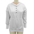 thumbnail image 2 of Sudadera Con Capucha, Cuello En V, Cálida, Elegante, Informal, Suelta, Suave, Manga Larga, Sudadera Con Capucha Para Mujer Para Fiesta Navideña, 2 of 7