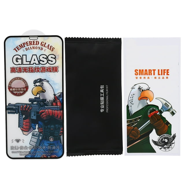 Mobile Phone Screen Film, Wear Resistant Anti-Fingerprint Cell Phone Screen Protector Ultra-Thin Stable Tempered Glass With Dust Sticker For Repair Shop