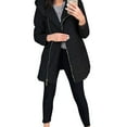 thumbnail image 4 of Olyvenn Stylish Women's Casual Fashion Color Long Sleeved Hooded Sweater Jacket Winter Fall Casual Outwear Jackets for Women Trendy Black 10, 4 of 7