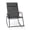 Black, variant on Ktaxon Outdoor Rocking Chair with Padded Headrest, Footrest & Plastic Wood Armrest, Textilene Seat, for Patio, Balcony, Backyard, Black