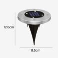 thumbnail image 2 of 4 piezas de luz LED solar enterrada para césped-4LED-luz blanca Ofspeizc CPB-DE-WX229-2, 2 of 5