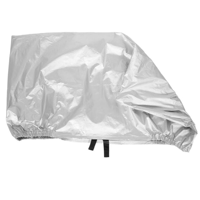 RUNROTOO Car Seat Covers Motorcycle Protector Silver Oxford Cloth Sun Protection Weather Protection 1Set