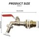 thumbnail image 2 of 1000l Tank Faucet,rain Water Catcher Faucet 1/2" (13mm) Tank Adapter Faucet,ibc Drain Tank Adapter For Faucet,brass Faucet For Ibc (1pcs)Scvvd, 2 of 2