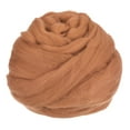 thumbnail image 1 of Aguja Fieltro Lana, 8,5 Oz Naturaleza Fibra Lana Hilo Mechero para Fieltrado Húmedo, Manualidades, Materiales Bricolaje (Marrón Claro), 1 of 6