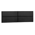 thumbnail image 7 of BELLEZE Upholstered Black Headboard Panels for Wall Fits a Twin, Double, Queen, King Bed Frame, 38" x 11.5" - Configuration of 8 Individual Panels, 7 of 7