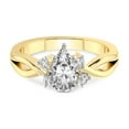 thumbnail image 3 of IGI Certified 2 Carat Pear Shape Lab Grown Diamond Engagement Ring | 14K Yellow Gold | Twisted Blossom Lab Diamond Ring | FG-VS1-VS2 Quality Friendly Diamonds, 3 of 5