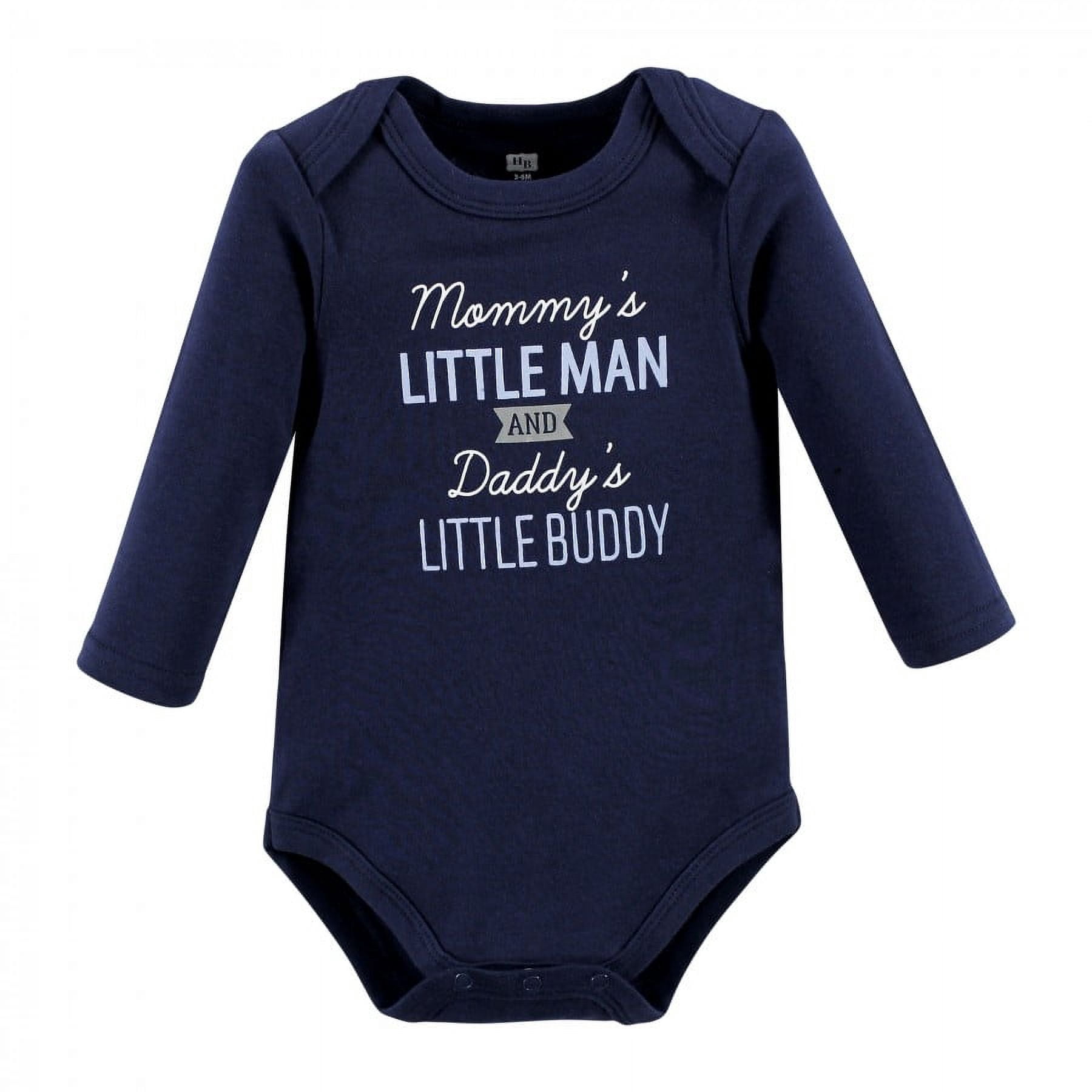 Hudson Baby Cotton Long-Sleeve Bodysuits, 3- Pack, Newborn- 24 Months