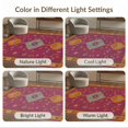 thumbnail image 7 of ODIKA 4'x6' Vibrant Magenta Bohemian Design Washable Area Rug Intricate Floral Motif with Geometric Charm Non-Slip, Chair-Friendly, Flatwoven for Home Office, Under Desk, 7 of 7