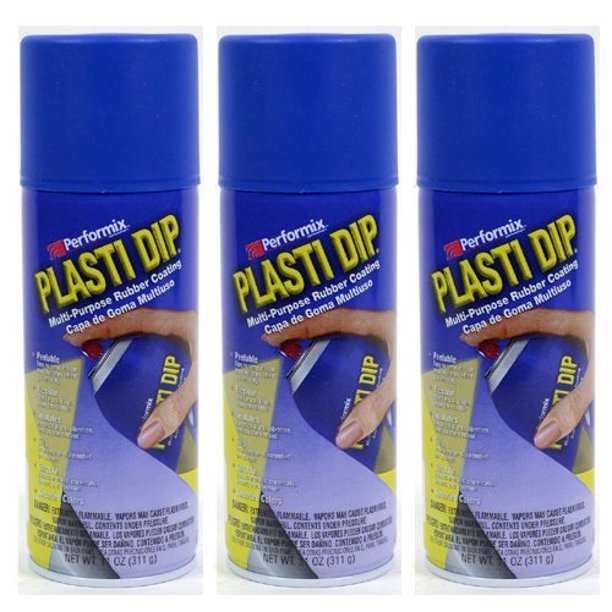 Performix Plasti Dip 11252 Flex Blue Rubber Spray 3 PACK