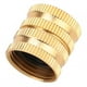 thumbnail image 1 of Tubo de agua para jardín roscado, grifo de manguera de latón de 3/4, conector de grifo de manguera de latón, conector de grifo de manguera, acabado de lujo, 1 of 9
