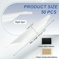 thumbnail image 2 of Arrows Spin Vanes, 50 Pack 1.8 Inch Plastic Arrow Fletching for DIY Shooting White, 2 of 5