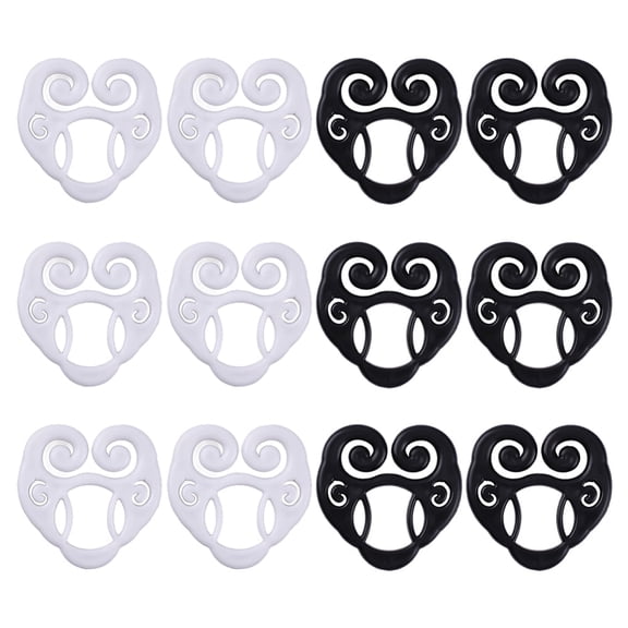 12Pcs Shirt Cinch Clip 2 Colors Plastic T-Shirt Cinch Clip