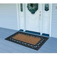 thumbnail image 6 of A1 Home Collections 36"×24" Natural Coir & Rubber Doormat - Decorative Welcome Design, Heavy Duty Coconut Fiber Entry Mat with Non-Slip Backing - Anti-Shed Treated, Low Profile Outdoor Front Door Mat, 6 of 7