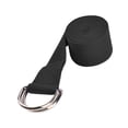 thumbnail image 1 of Cinturón de Yoga, banda de estiramiento físico, hebilla de anillo D, entrenamiento de fuerza, correa de estiramiento de Yoga antideslizante, cinturón Negro, 1 of 8