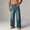 Dark Blue, variant on Juslio Mens Straight Cargo Jeans Casual High Waist Multiple Pocket Black Jeans