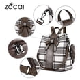 thumbnail image 3 of Mochila-Cartera Mujer ZOCAI Moda Mochilas Cuero PU Bolsa Hombro Antirrobo Bolso Mano Caqui, 3 of 3
