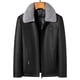 thumbnail image 2 of Chaqueta de piel de oveja con cuello de hurón extraíble de alta calidad para hombre de invierno YN-2286, piel de pato blanca gruesa para hombre, 2 of 4