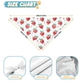 thumbnail image 6 of Dog Bandana 2 Pack,Strawberry Plants Fruit Watercolor Bandanas for Dogs,Cat Bandana,Small/ Large Dog Bandana 2 Size,Dog Bandanas, 6 of 6