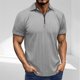 thumbnail image 1 of pstuiky camisetas camisas para hombre, Camisa de manga corta para hombre, estilo étnico, informal, de color liso, con solapa y chaqueta camisas casuales para hombre l, 1 of 7