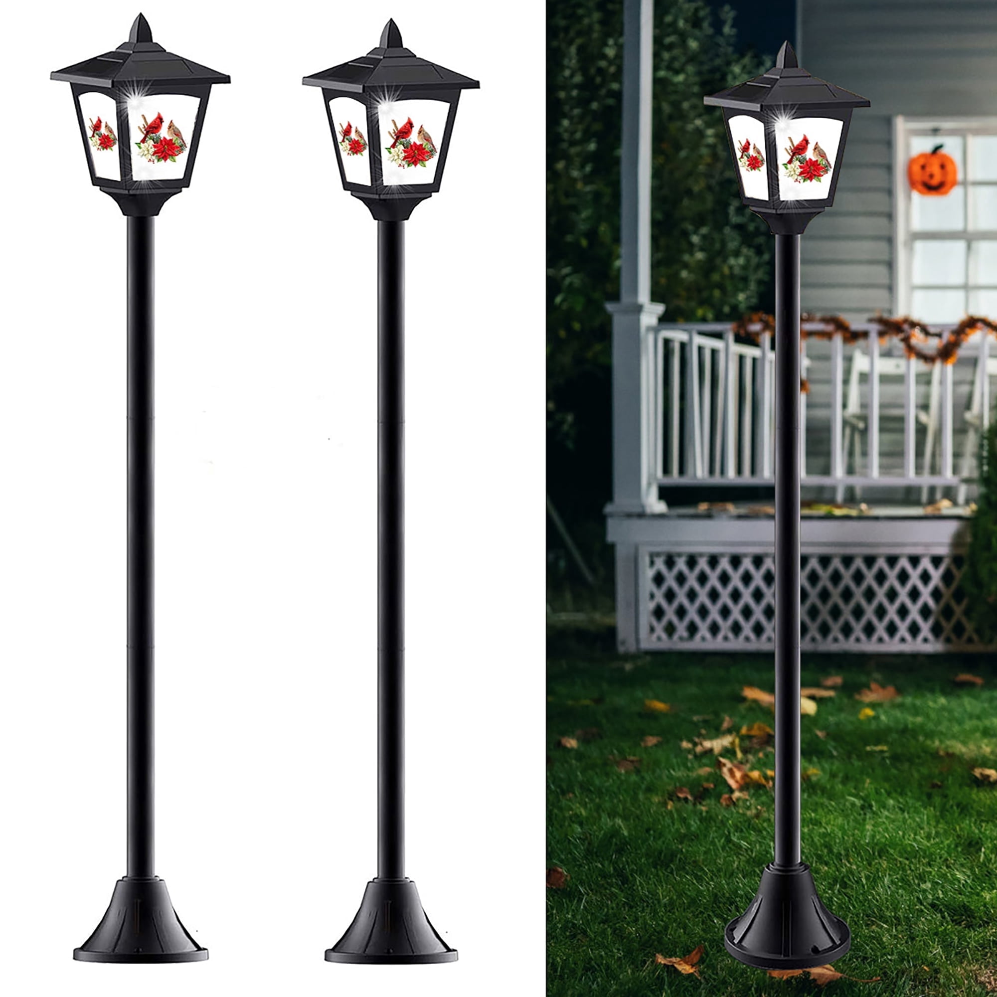 Kanstar Solar LED Landscape Lights Christmas Decoration Waterproof Outdoor Rust Resistant 2 Pack 40 Inch