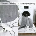 thumbnail image 3 of GlowSol 9' x 12' Large Area Rug Machine Washable Indoor Carpet Art Non-Slip Abstract Rug Floral Pattern Print Non-Shedding Carpet for Living Room Bedroom, Gray/Multi, 3 of 6
