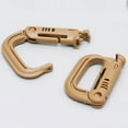 thumbnail image 3 of 2Pcs Tactical Military Carabiner Clip Climbing Molle Bag D-Ring Buckle Keyring, 3 of 11