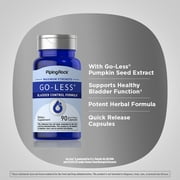 Bladder Control Pills for Men and Women | 90 Capsules | Go Less Formula | by Piping Rock