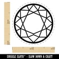 thumbnail image 2 of Round Gem Diamond Cut Jewelry Rubber Stamp for Scrapbooking Crafting Stamping - Mini 1/2 Inch, 2 of 7