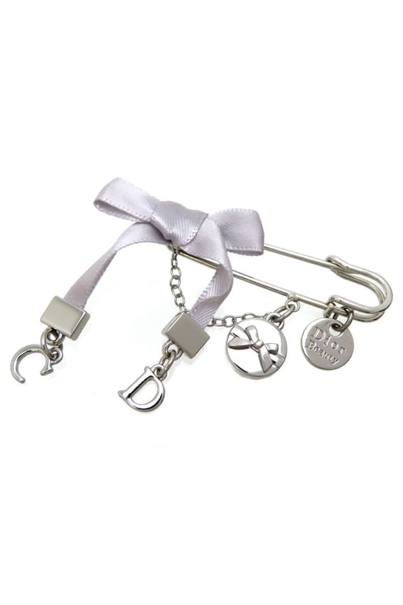 Pre-Owned Christian Dior Beauty Ribbon Women's Brooch Metal (Good)