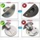 thumbnail image 4 of SAILING Tope magnético para puerta, Tope magnético invisible para puerta, Níquel satinado cepillado, No necesita taladro con adhesivo de 3 m, Cierre magnético para puerta de piso de acero in, 4 of 5