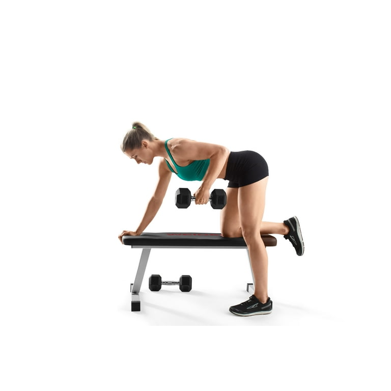 Weider Strength Flat Weight Bench with Sewn Vinyl Seats and 460 lb. Total Weight Capacity Walmart