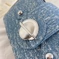 thumbnail image 2 of Bolso de axila de moda para mujer Bolsos de mezclilla con cadena de moda para regalo (azul claro), 2 of 6