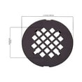 Shower Drain Cover, Brass Construction, 41/4 inches outside diameter