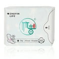 thumbnail image 3 of Zhuyin Menstrual Day Pads 10 Packs 80 Counts with Organic Cotton and Super Absorbency, Regular 245mm Sanitary Pads, Unscented for Menstruation Flow, 3 of 8