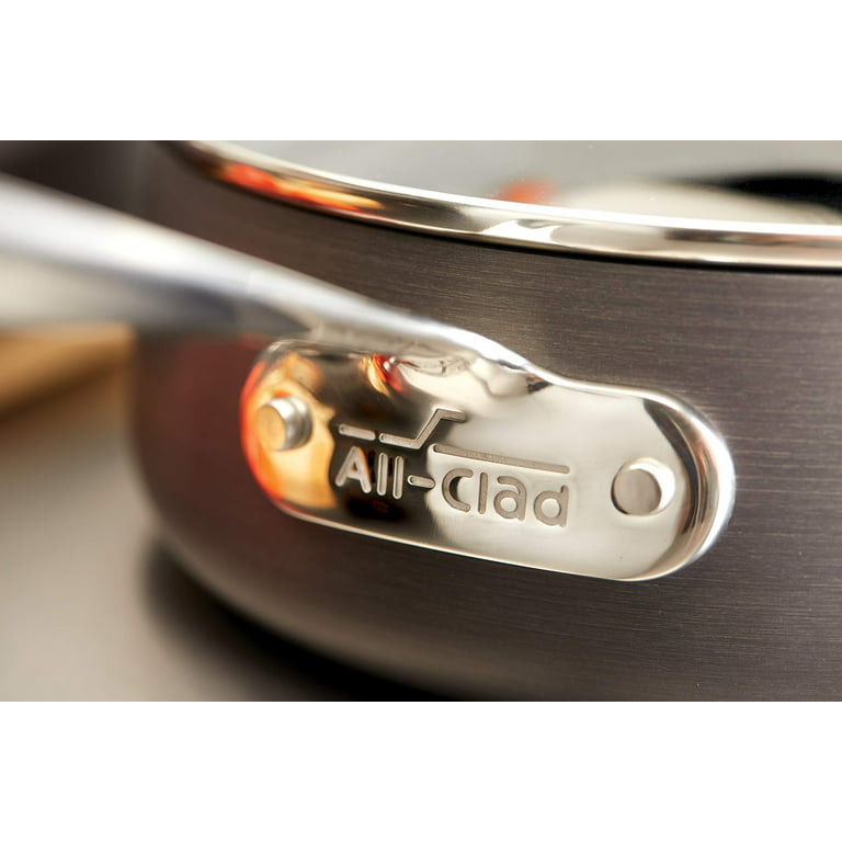 All-Clad E7852664 HA1 Hard Anodized Nonstick Dishwasher Safe PFOA Free  Sauce Pan Cookware, 2.5-Quart, Black 