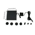 Jrocdr Outdoor Solar Powered Bird Bath Water Pump For Pool Garden