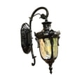 thumbnail image 1 of Lámpara de pared para exteriores, farol de pared exterior de 16,93 pulgadas de alto, aplique de pared de estilo europeo clásico, luz de porche para , Negro, 1 of 8