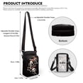 thumbnail image 6 of HELLHERO Happy Skeletons Sling Bag for Adult with Zipper Closed Crossbody Small Crossbody Bags Polyester with Adjustable Strap, 6 of 7