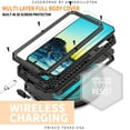 thumbnail image 2 of Allytech Rugged Case for Samsung Galaxy S22 Plus with Screen Protector & Camera Lens Sliding Cover, Anti-Drop Dustproof Hidden Kickstand Heavy Duty Triple-Layer Protection Shell, Black, 2 of 7