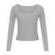 thumbnail image 4 of Tops para mujer Camisas Blusas Elegantes Camisas casuales de manga larga Camiseta suelta con estampado de moda Blusa de manga 3/4 de longitud media Cuello redondo Odeerbi  ODB-5, 4 of 8