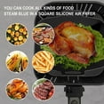 thumbnail image 5 of Relax love Air Fryer Liner 2Pcs Rectangle with Handle Reusable Heat Resistant Baking Pan Air Fryer Accessories Liners for Air Fryer Oven Microwave,Gray, 5 of 11