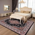 thumbnail image 4 of Junovo Soft Vintage Rug Print Boho Rugs Area Rug for Living Room,5'x7'Red, 4 of 7