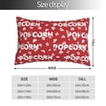 thumbnail image 2 of Fotbe Popcorn2 Funda de Almohada Decorativa Estilo Occidental, Lujo en Algodón, Fundas para Almohadas King, Cojín Estampado para Decoración del Hogar-16"x24", 2 of 6