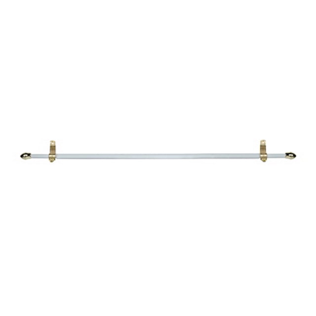 cortinero ajustable tipo cafe 1/2 pulgada de 2.18 a 3.81 m blanco