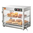 thumbnail image 5 of KFFKFF Dual-Level Professional Food Heating Showcase, 800W Illuminated Food Presentation Heater, 86℉~185℉ Adjustable Heat, 58L Spacious Volume for Burgers, Pizza, Bread, Fried Poultry, 5 of 9