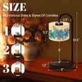 thumbnail image 3 of Candle Warmer Lamp with Timer, Chinoiserie Floral Grandmillennial Cottagecore Blue Non-slip Wireless Remote Control Wax Melts Warmer with 4 Bulbs for Home Office Dorm, Birthday Gifts for Women, 3 of 7