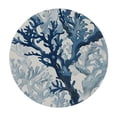 thumbnail image 4 of WYYP Table Cover Nautical Coastal Decorative Round Tablecloth White, 4 of 8