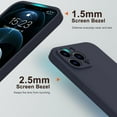 thumbnail image 4 of for iPhone 11 Pro Case Silicone with Screen Protector - [Compatible with MagSafe] - Camera Cover - Slim Fit Protective Magnetic Phone Case 5.8" for Women Girls - Dark Blue, 4 of 13