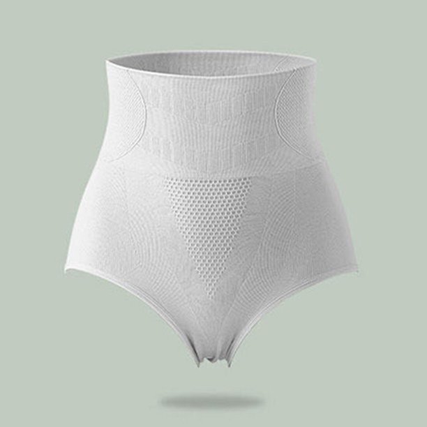 Bragas de cintura alta ropa interior de mujer Bragas transpirables M-XL Gris M Colcomx ropa interior adelgazante